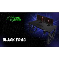GAME SHARK - BLACK FRAG Biurko Gamingowe | Wyjątkowy design | Stabilna konstrukcja