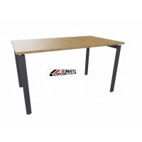 AMS Meble Biurowe - EVENT PLUS Biurko BV2+ Na Stelażu Metalowym | 140x70 cm | 1-osobowe | Wolnostojące | Z Dystansem 1 cm