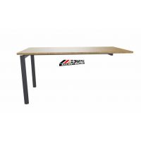 AMS Meble Biurowe - EVENT PLUS Biurko BV11+ Na Stelażu Metalowym | 160x80 cm | 1-osobowe | Podporowe | Z Dystansem 1 cm