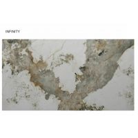 SIGNAL - INFINITY CERAMIC Stół 160-240x95cm | PANDORO Biały | Stelaż miedziany
