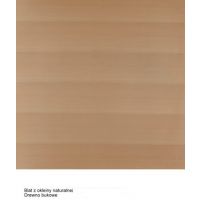 FAMEG - BASIC Blat 60x60 | Naturalna okleina buk | Grubość blatu 3,5 cm