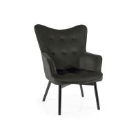 SIGNAL - CARMEN Velvet Fotel | Velvet tkanina | Czarny | Bluvel 19 | z MR