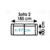 AEK - CARO SOFA 2 OSOBOWA