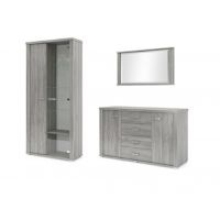 MEBLOMIX - DIAMANTINO ZESTAW | WITRYNA | KOMODA | LUSTRO | DOSTĘPNE OD RĘKI