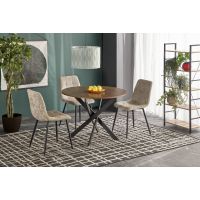 HALMAR - EDGAR Stół | orzech-czarny