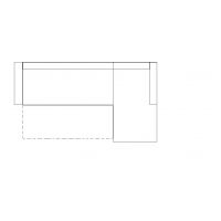 ETAP SOFA - FARINA Narożnik 2F-REC/BK//REC/BK-2F | Z funkcją spania i pojemnikiem