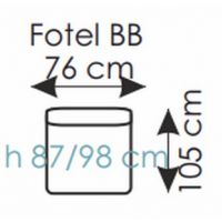 AEK - DUNE FOTEL MODUŁOWY BEZ PODŁOKIETNIKÓW