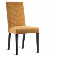 HALEX - FIR Krzesło buk | Tkanina Rita 40 | Nogi czarne | 6 sztuk | DOSTĘPNE OD RĘKI