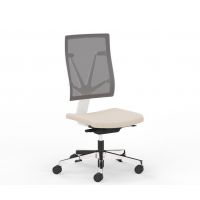 NOWY STYL - 4ME Fotel obrotowy MESH W SOFT SEAT ESP | Oparcie siatkowe | Wersja biała W