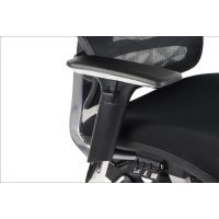 STEMA - Fotel obrotowy ErgoNew S7 | Czarny | Siedzisko tkaninowe | Dostępne od ręki