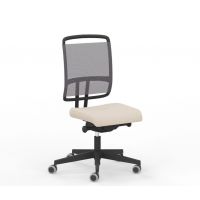 NOWY STYL - @-SENSE Fotel obrotowy PW-BL LP11 | Oparcie siatkowe | Mechanizm LP11 | Wersja BLACK