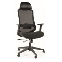 SIGNAL - ERGON Fotel Obrotowy | Czarny | Obciążenie 150 kg | Zgodny z Rozporządzeniem z 2023 roku