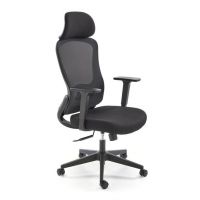 HALMAR - SONAR Fotel Obrotowy | Czarny | Zgodny z Rozporządzeniem z 2023 roku