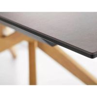 SIGNAL - LORETO CERAMIC OSSIDO BRUNO STÓŁ 180-230x90 | Brąz mat | Dąb | DOSTĘPNE OD RĘKI