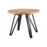SIGNAL - GALAXY Stół rozkładany 100-168x76 | Dąb artisan | Czarny | z PL