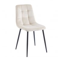 FURNITEX - K11-FX Krzesło | Velvet | Beżowe | Nogi czarne