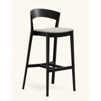 PAGED - ARCHER Krzesło Barowe H-4800 | Buk emalia | Tapicerowane siedzisko | Kont.