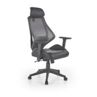 HALMAR - HASEL Fotel Obrotowy | Czarny | Popielaty | Zgodny z Rozporządzeniem z 2023 roku | DOSTĘPNY OD RĘKI