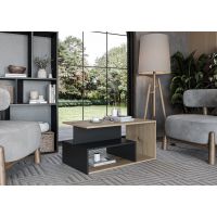 HALMAR - IVA Ława | dąb artisan/czarny | z EU