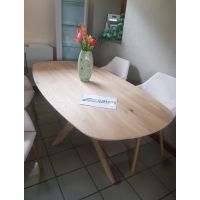 MC AKCENT - JEFFERSON Stół drewniany 200x100 | Dąb lity bianco | JE20TSEB | DOSTĘPNE OD RĘKI