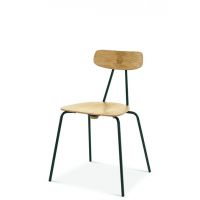 FAMEG - SKOOL Krzesło AM-2121 | buk | siedzisko twarde