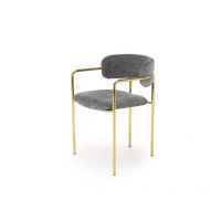 HALMAR - K537 Krzesło | Popietaty | Złoty