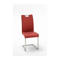 MC AKCENT - KOELN Krzesło na płozie | ekoskóra czerwone | KOELNPR