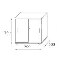 AMS Meble Biurowe - Kontener Biurowy KD2 A | 80x50x76h cm