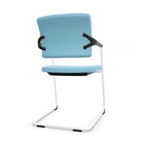 NOWY STYL - 2ME Krzesło konferencyjne BL CFP BL GB | Wersja biała BL | Na płozie