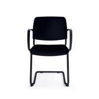 PROFIM - BIT Krzesło konferencyjne 570V | Tapicerowane nakładki na siedzisko i oparcie | Na płozie