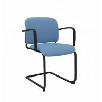 PROFIM - BIT Krzesło konferencyjne 580V | Tapicerowane siedzisko i oparcie | Na płozie