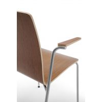 PROFIM - COM Krzesło konferencyjne K12H | Kubełek ze sklejki | Na 4 nogach Aranżacja podłokietnika
