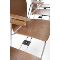 PROFIM - COM Krzesło konferencyjne K12H | Kubełek ze sklejki | Na 4 nogach Łączenie w rzędy