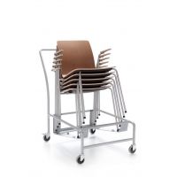 PROFIM - COM Krzesło konferencyjne K12H | Kubełek ze sklejki | Na 4 nogach Sztaplowanie