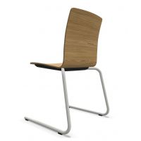 PROFIM - COM Krzesło konferencyjne K12V2 | Kubełek ze sklejki | Na płozie V2