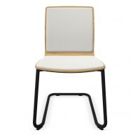 PROFIM - COM Krzesło Konferencyjne K32V1 | Kubełek ze sklejki | Tapicerowane nakładki na siedzisko i oparcie | Stelaż V1