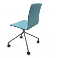 PROFIM - COM Krzesło Konferencyjne K42HC | Kubełek ze sklejki | Całość tapicerowana | Stelaż typu "pająk" | Wersja na kółkach