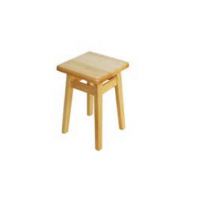 PANKAU - Taboret kwadrat | Nogi proste