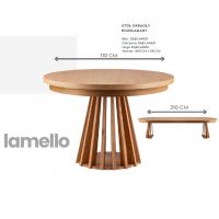 HALEX - LAMELLO 01 Stół | Dąb lakier