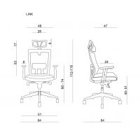 UNIQUE MEBLE - LINK Fotel Obrotowy GS021H | Zgodny z Rozporządzeniem z 2023 roku
