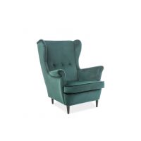 SIGNAL - LORD Velvet Fotel | Tkanina | Zielony Bluvel 78 | z PL