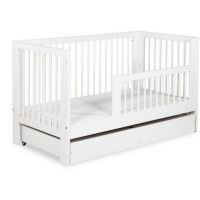 KLUPŚ - OLIVIA Łóżeczko dziecięce 140×70 Biel