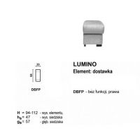 Meblomak - LUMINO DBFP element dostawka bez funkcji Prawa