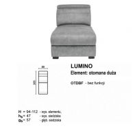 Meblomak - LUMINO OTDBF element otomana duża bez funkcji