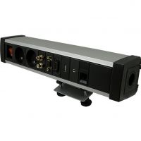 FORMAT - SKLEP - DESK SOCKET Mediaport D7M3GB2RJ1VG1HD | 3 x 230 V | 2 x RJ45 kat 5e | 1 x VGA | 1 x HDMI | 7 Modułów