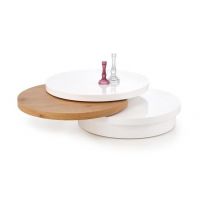 HALMAR - MICHELLE Ława | biały/dąb złoty