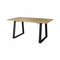 MEBIN - PIK Stół Moka I 160 | Naturalna okleina | Dąb naturalny lager | DOSTĘPNE OD RĘKI