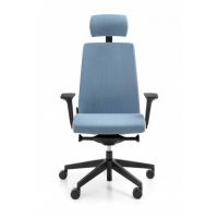 PROFIM - MOTTO Fotel obrotowy biurowy gabinetowy 11S | Oparcie w całości tapicerowane | Mechanizm Synchro | Zagłówek