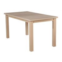 Meblarz - STÓŁ LAMINAT | Blat prostokąt | 150x80+40 | Nogi proste