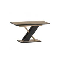 FURNITEX - ST16-FX Stół | Rozkładany | 138-208x85 | Dąb wotan/czarny